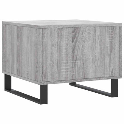 vidaXL Coffee Table Grey Sonoma 50x50x40 cm Engineered Wood