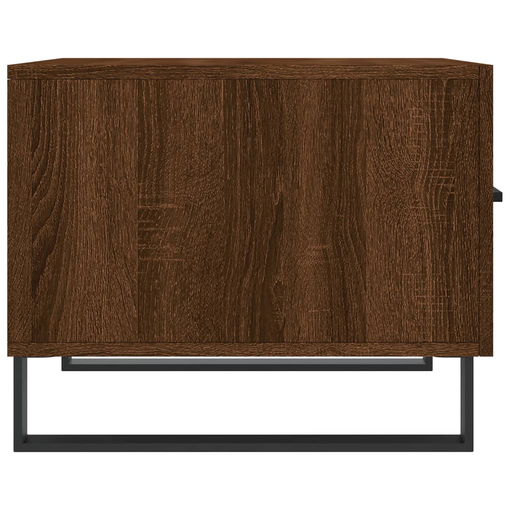 vidaXL Coffee Table Brown Oak 50x50x40 cm Engineered Wood
