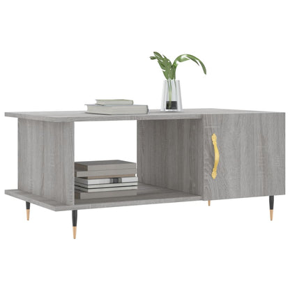 vidaXL Coffee Table Grey Sonoma 90x50x40 cm Engineered Wood