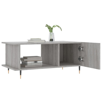 vidaXL Coffee Table Grey Sonoma 90x50x40 cm Engineered Wood