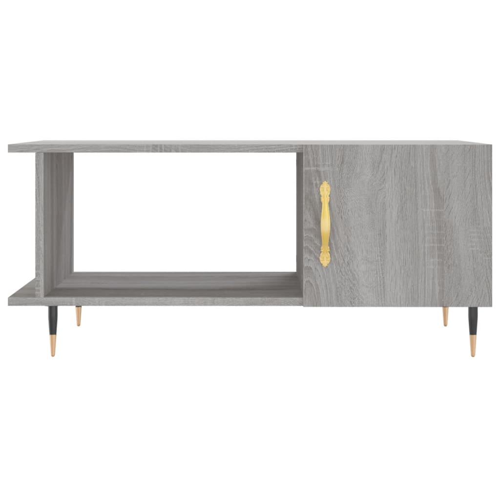 vidaXL Coffee Table Grey Sonoma 90x50x40 cm Engineered Wood