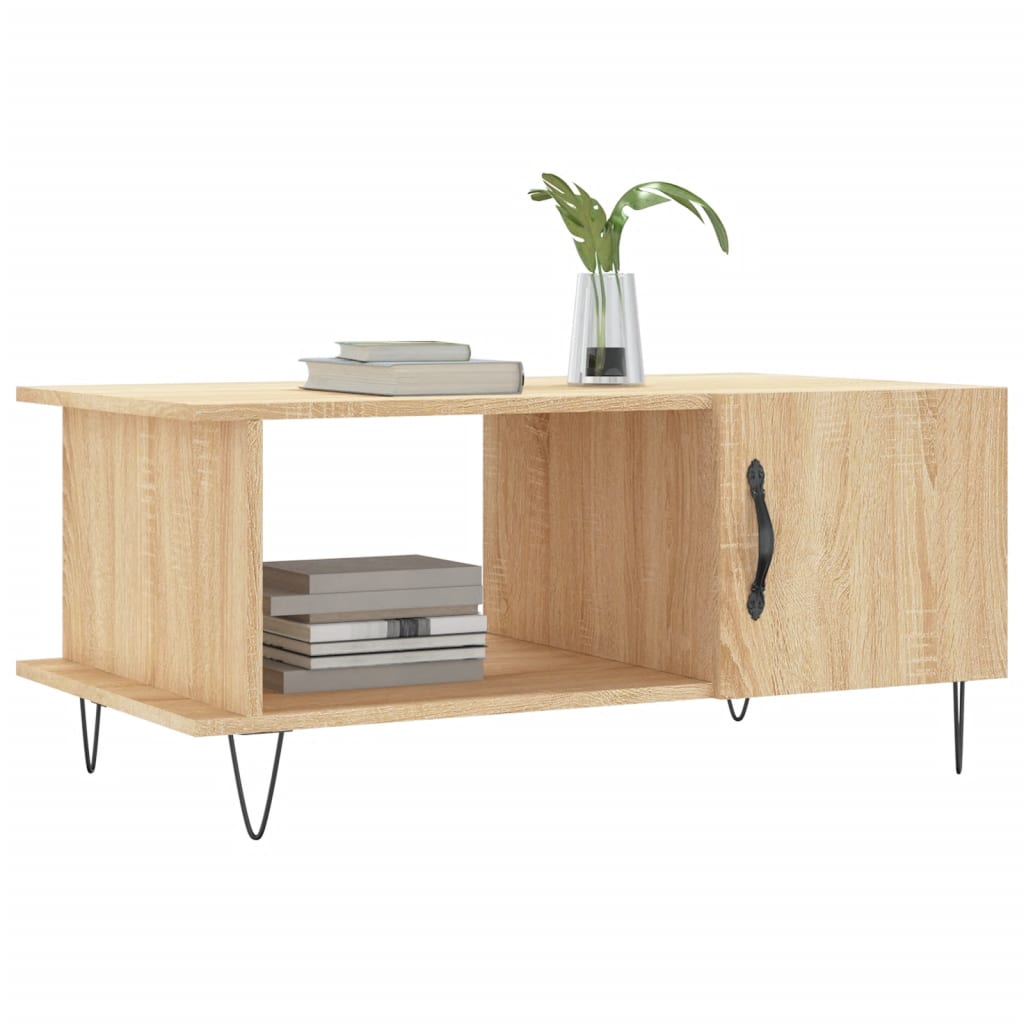vidaXL Coffee Table Sonoma Oak 90x50x40 cm Engineered Wood