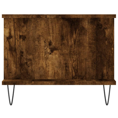 vidaXL Coffee Table Smoked Oak 90x50x40 cm Engineered Wood