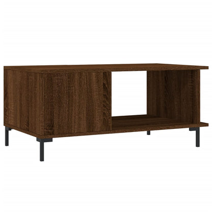 vidaXL Coffee Table Brown Oak 90x50x40 cm Engineered Wood