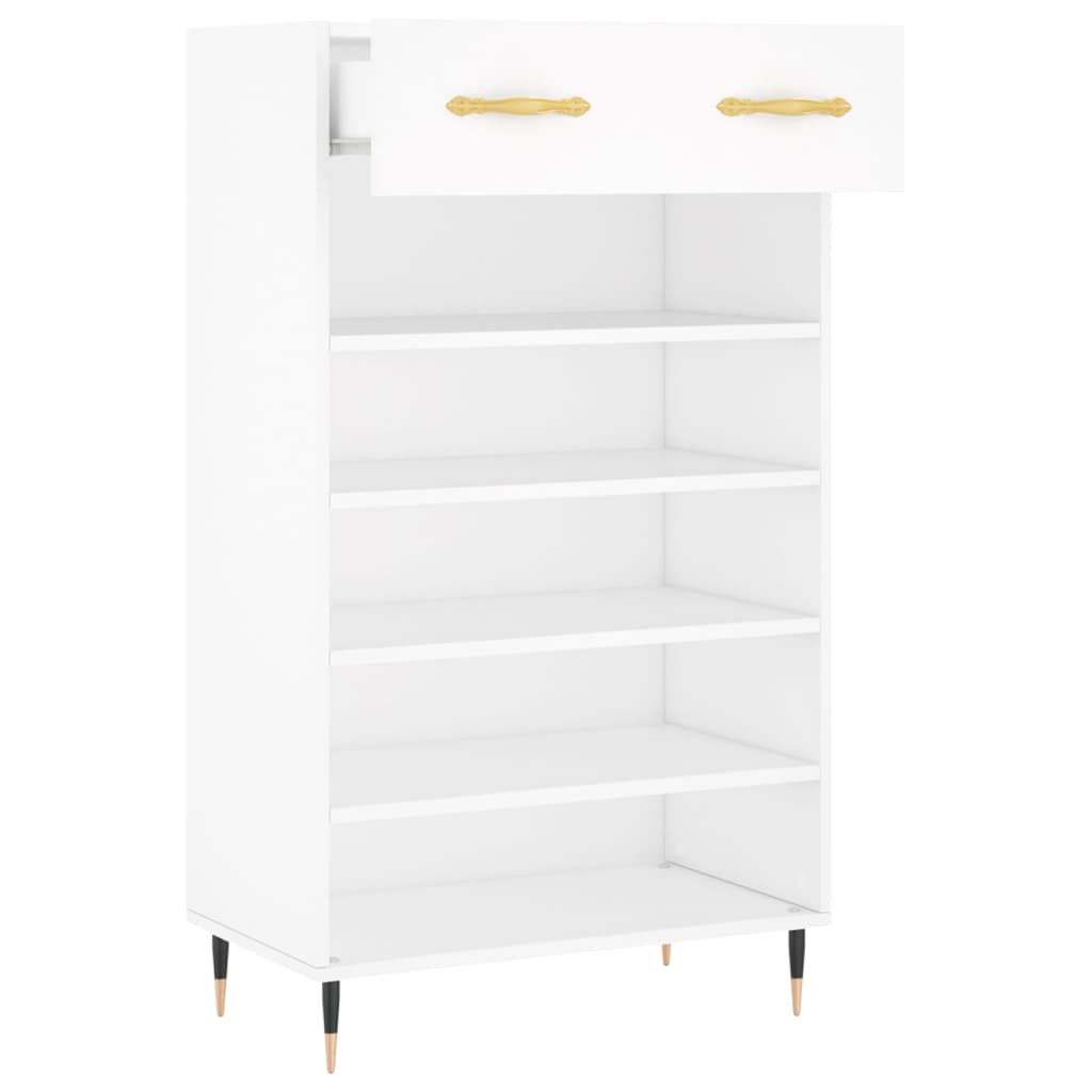 vidaXL Shoe Cabinet White 60x35x105 cm Engineered Wood