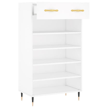 vidaXL Shoe Cabinet White 60x35x105 cm Engineered Wood