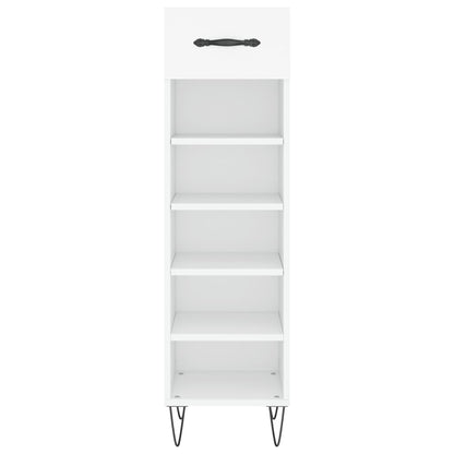vidaXL Shoe Cabinet White 30x35x105 cm Engineered Wood