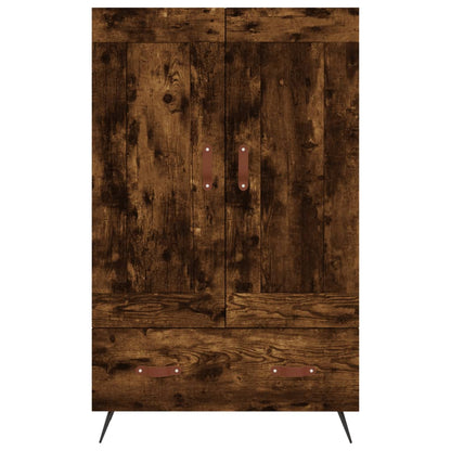 vidaXL Highboard Smoked Oak 69.5x31x115 cm Engineered Wood