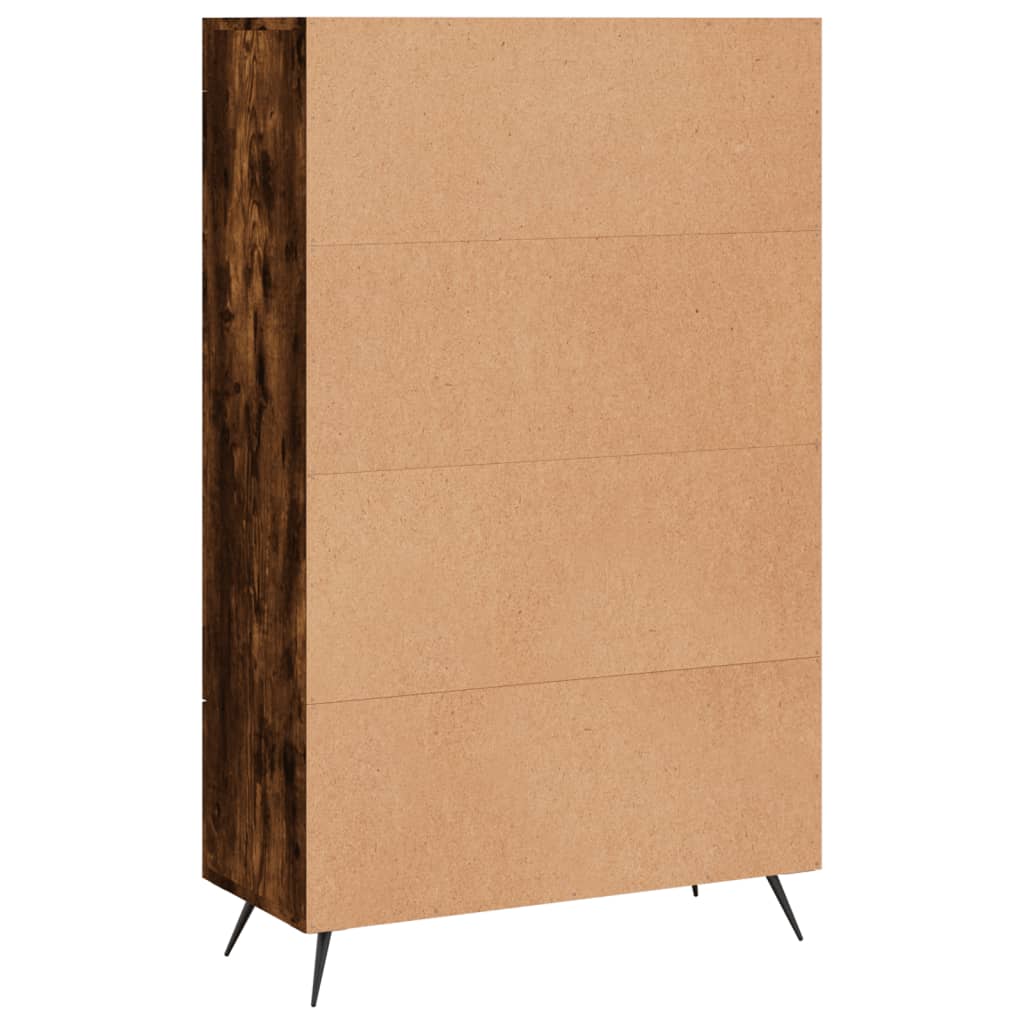 vidaXL Highboard Smoked Oak 69.5x31x115 cm Engineered Wood