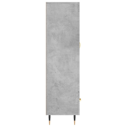 vidaXL Highboard Concrete Grey 69.5x31x115 cm Engineered Wood