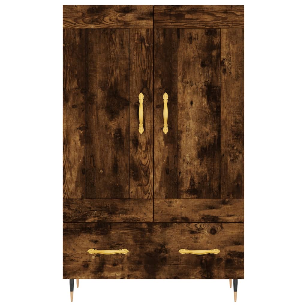 vidaXL Highboard Smoked Oak 69.5x31x115 cm Engineered Wood