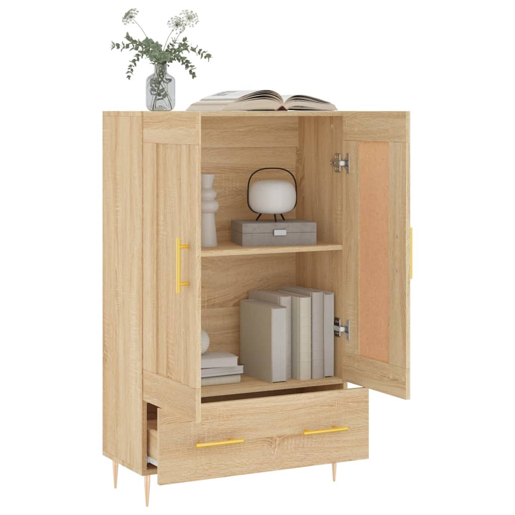 vidaXL Highboard Sonoma Oak 69,5x31x115 cm Engineered Wood