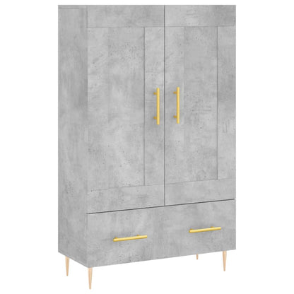 vidaXL Highboard Concrete Grey 69,5x31x115 cm Engineered Wood