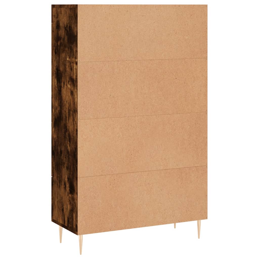 vidaXL Highboard Smoked Oak 69.5x31x115 cm Engineered Wood