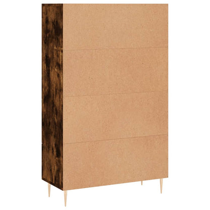 vidaXL Highboard Smoked Oak 69.5x31x115 cm Engineered Wood