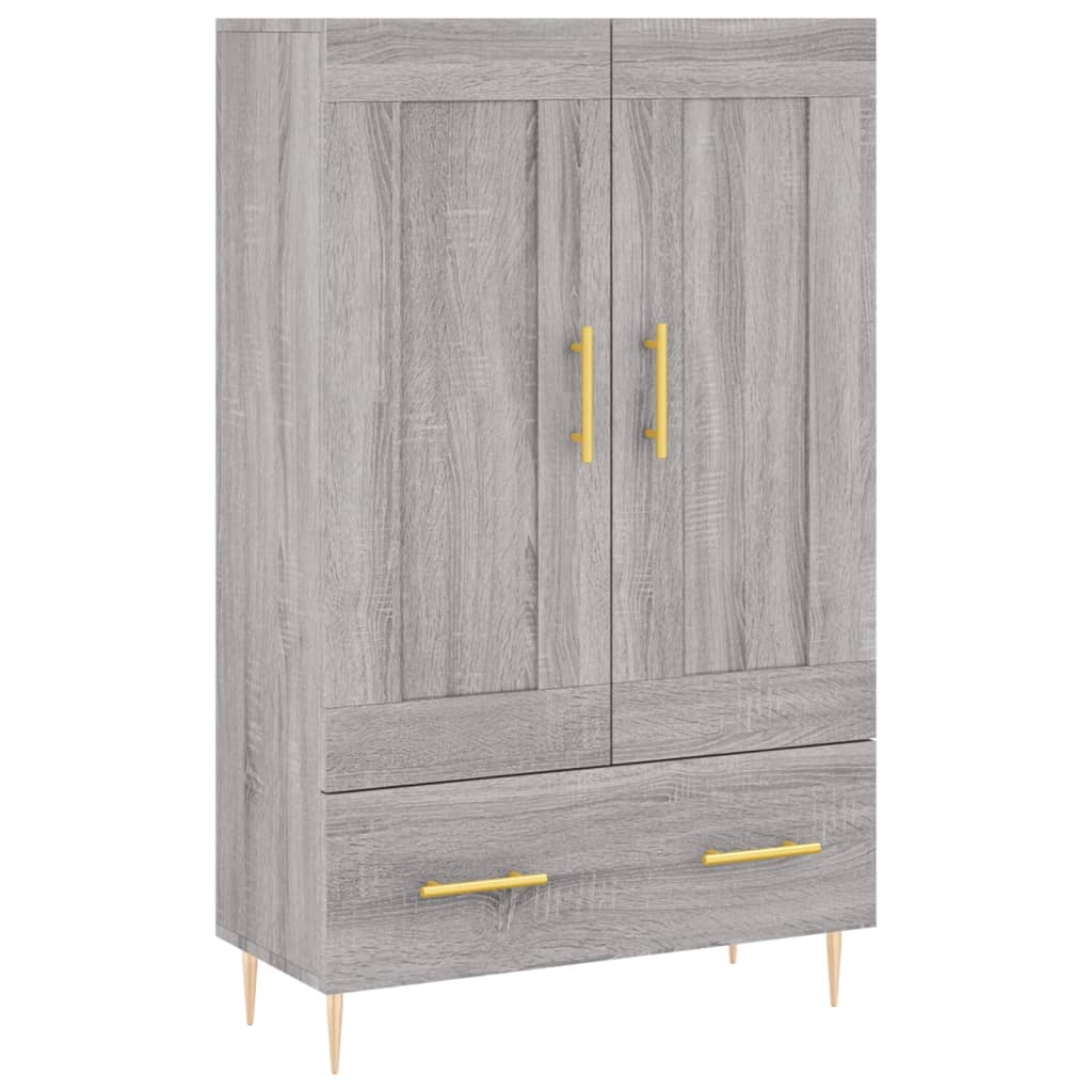 vidaXL Highboard Grey Sonoma 69,5x31x115 cm Engineered Wood