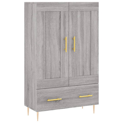 vidaXL Highboard Grey Sonoma 69,5x31x115 cm Engineered Wood