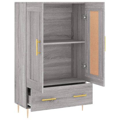 vidaXL Highboard Grey Sonoma 69,5x31x115 cm Engineered Wood