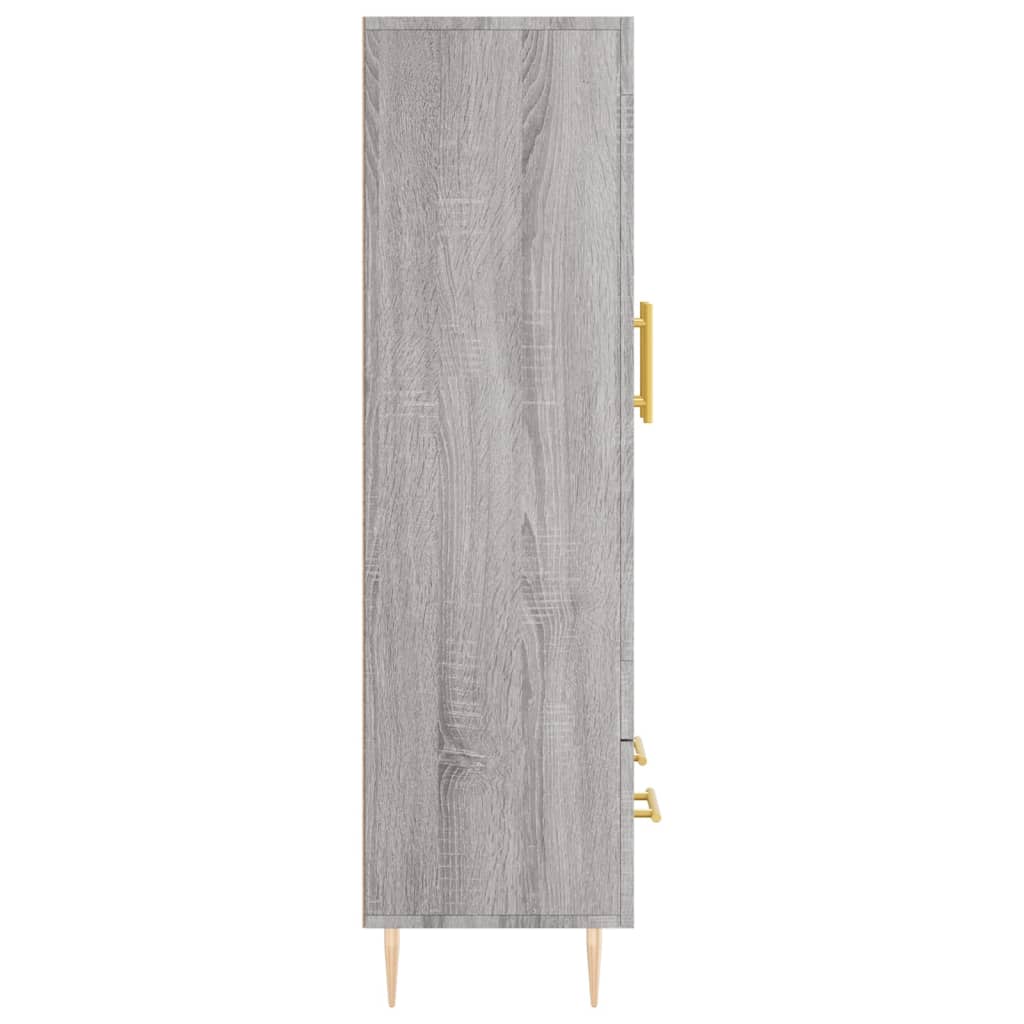 vidaXL Highboard Grey Sonoma 69,5x31x115 cm Engineered Wood