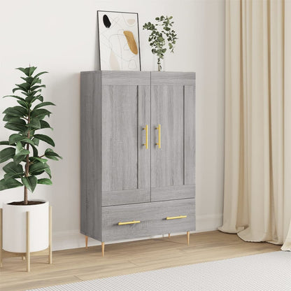 vidaXL Highboard Grey Sonoma 69,5x31x115 cm Engineered Wood