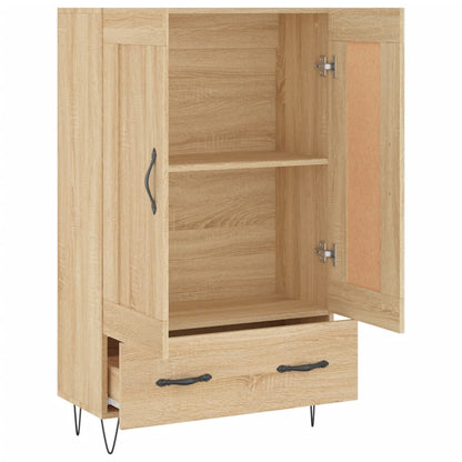 vidaXL Highboard Sonoma Oak 69.5x31x115 cm Engineered Wood