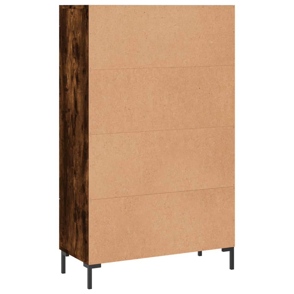 vidaXL Highboard Smoked Oak 69.5x31x115 cm Engineered Wood