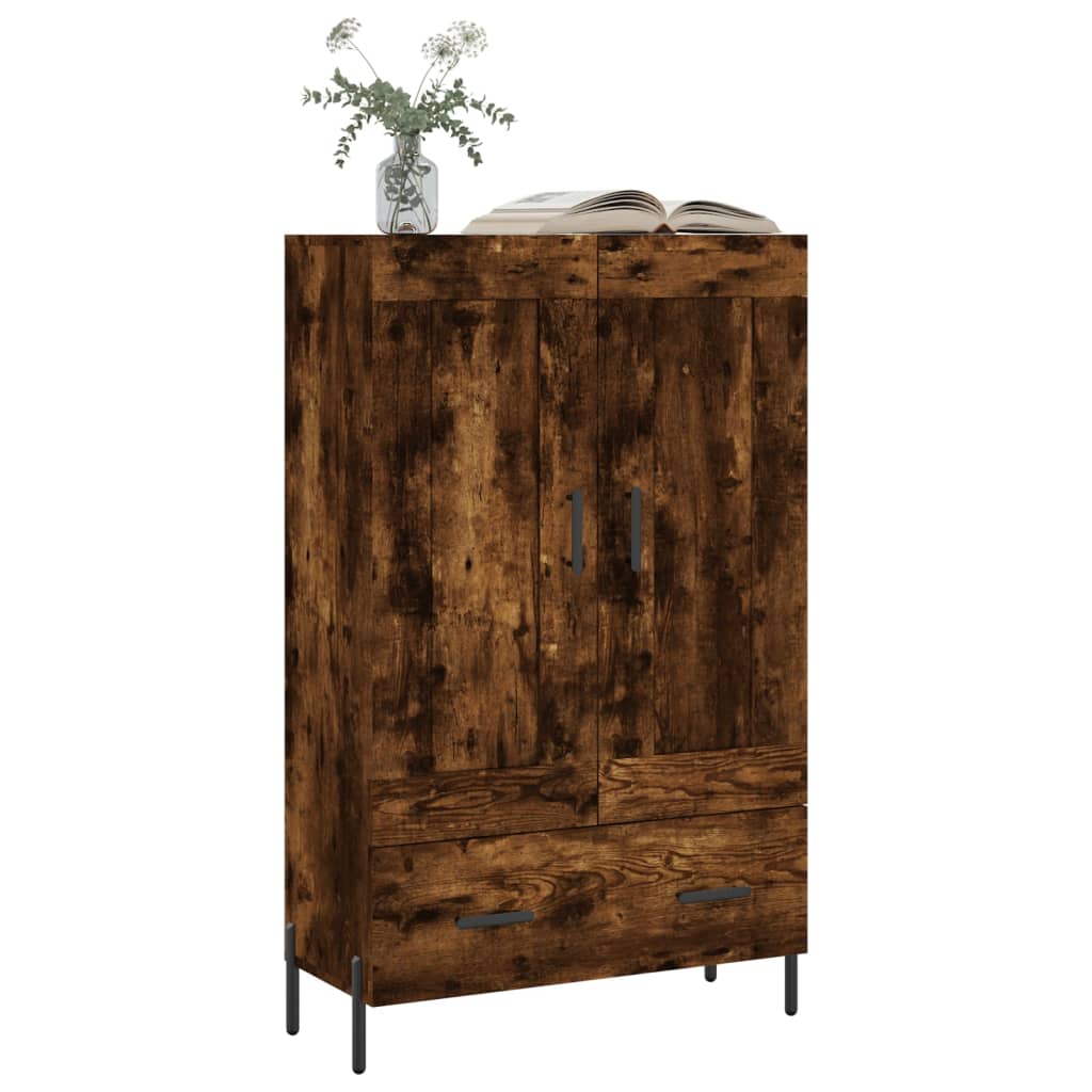 vidaXL Highboard Smoked Oak 69,5x31x115 cm Engineered Wood