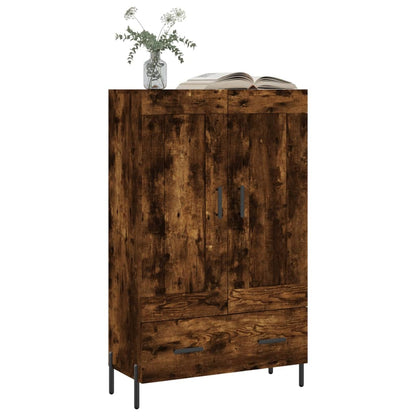 vidaXL Highboard Smoked Oak 69,5x31x115 cm Engineered Wood