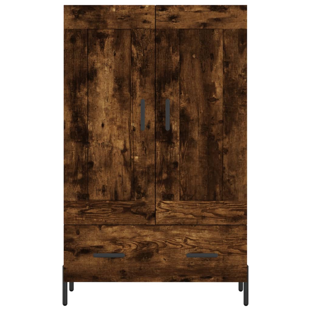vidaXL Highboard Smoked Oak 69,5x31x115 cm Engineered Wood