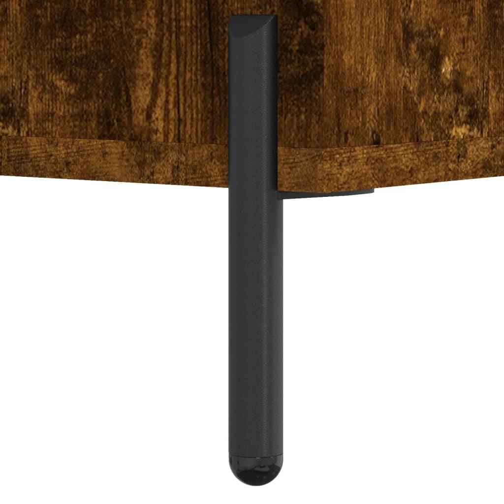 vidaXL Highboard Smoked Oak 69,5x31x115 cm Engineered Wood