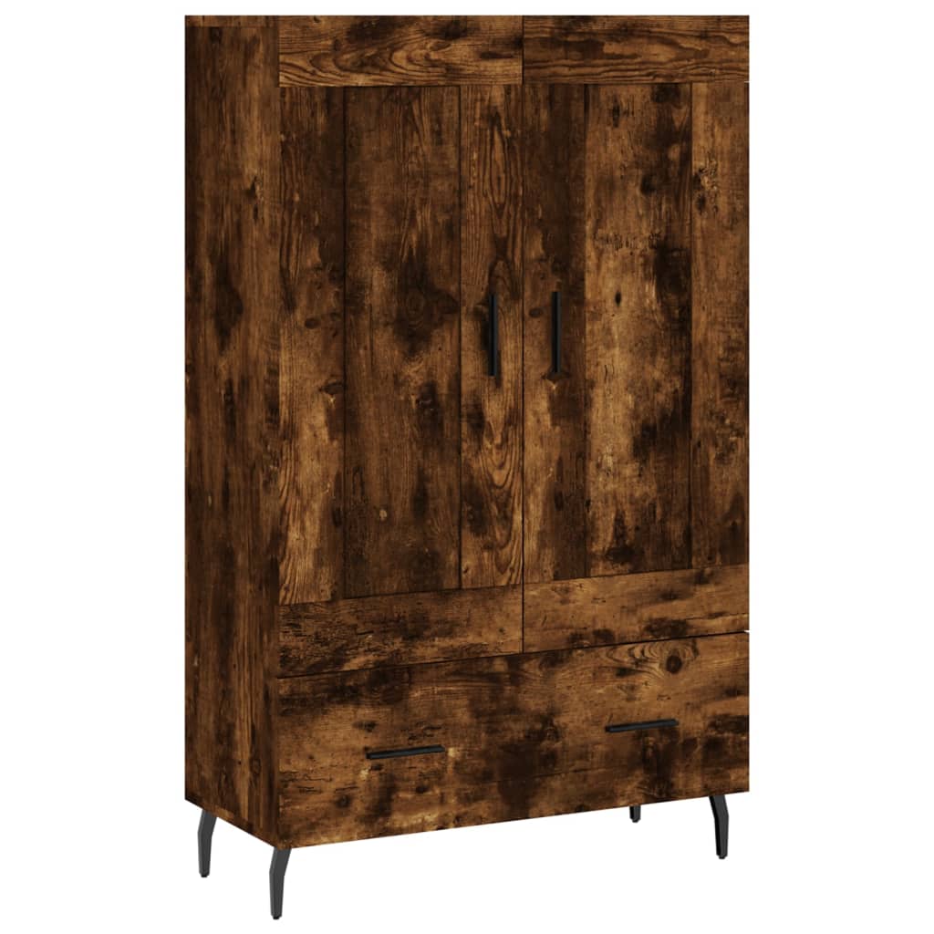 vidaXL Highboard Smoked Oak 69,5x31x115 cm Engineered Wood