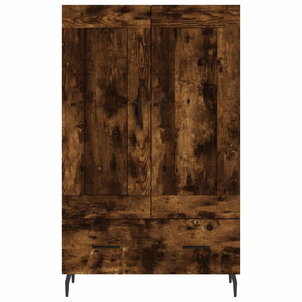 vidaXL Highboard Smoked Oak 69.5x31x115 cm Engineered Wood