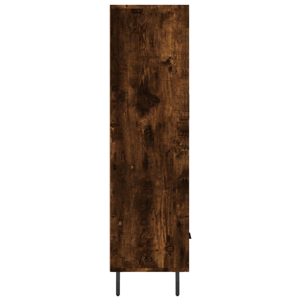 vidaXL Highboard Smoked Oak 69.5x31x115 cm Engineered Wood