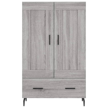 vidaXL Highboard Grey Sonoma 69.5x31x115 cm Engineered Wood