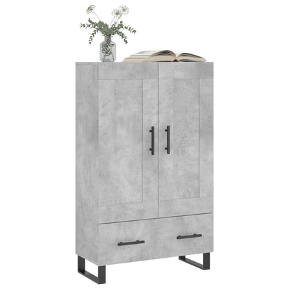 vidaXL Highboard Concrete Grey 69.5x31x115 cm Engineered Wood