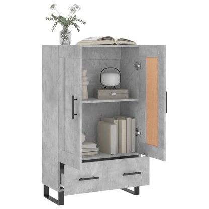 vidaXL Highboard Concrete Grey 69.5x31x115 cm Engineered Wood