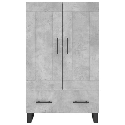 vidaXL Highboard Concrete Grey 69.5x31x115 cm Engineered Wood