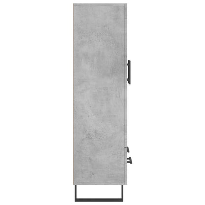 vidaXL Highboard Concrete Grey 69.5x31x115 cm Engineered Wood