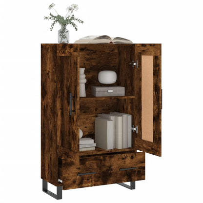 vidaXL Highboard Smoked Oak 69,5x31x115 cm Engineered Wood