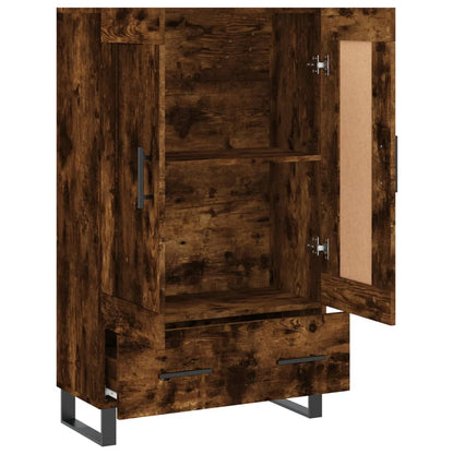vidaXL Highboard Smoked Oak 69,5x31x115 cm Engineered Wood