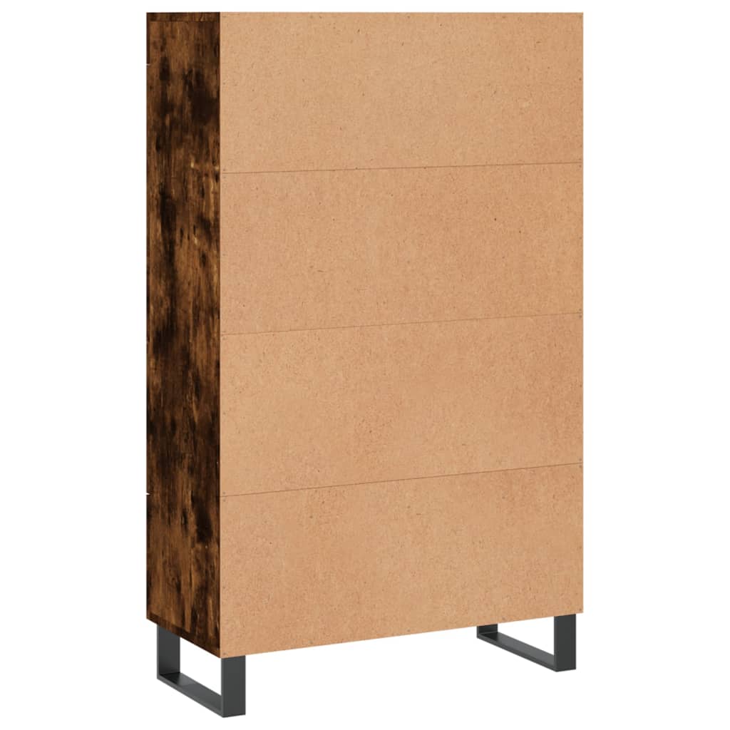 vidaXL Highboard Smoked Oak 69,5x31x115 cm Engineered Wood