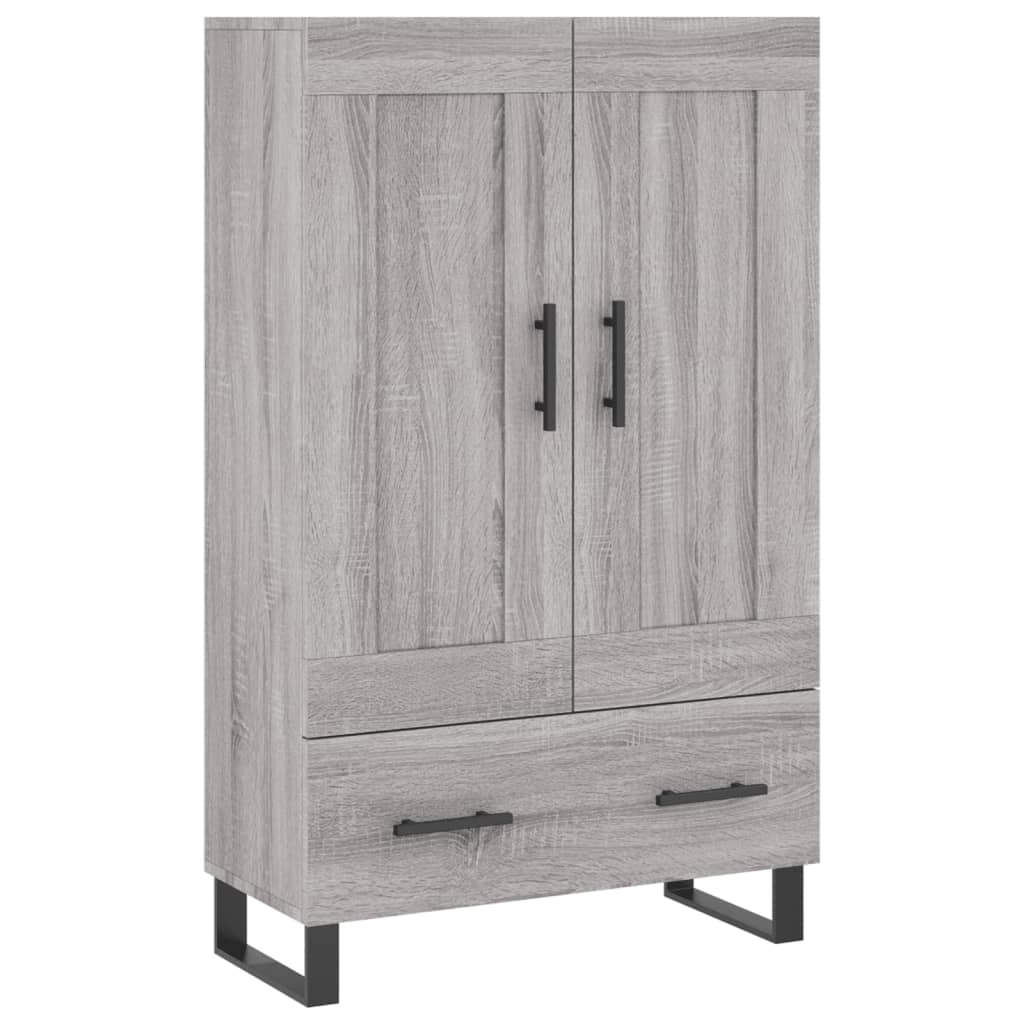 vidaXL Highboard Grey Sonoma 69.5x31x115 cm Engineered Wood