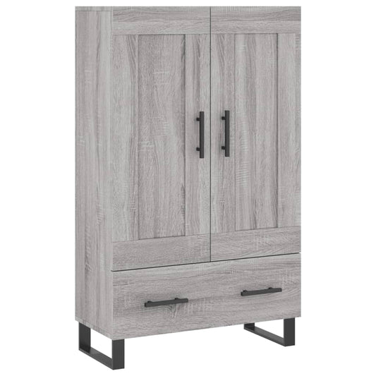 vidaXL Highboard Grey Sonoma 69.5x31x115 cm Engineered Wood