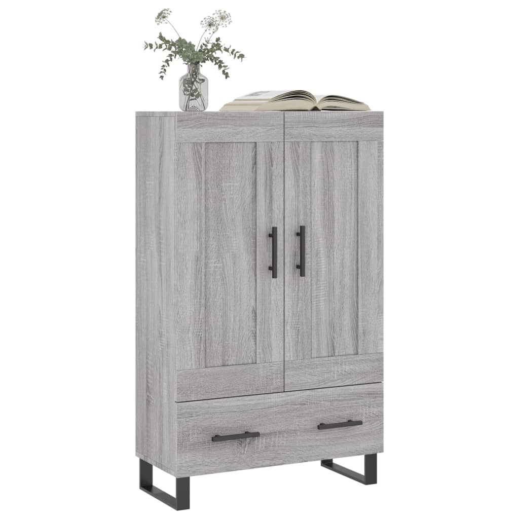 vidaXL Highboard Grey Sonoma 69.5x31x115 cm Engineered Wood