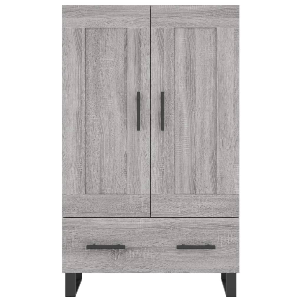 vidaXL Highboard Grey Sonoma 69.5x31x115 cm Engineered Wood