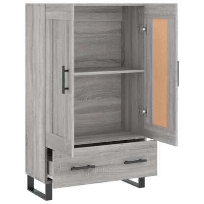 vidaXL Highboard Grey Sonoma 69.5x31x115 cm Engineered Wood