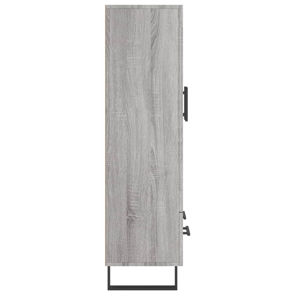 vidaXL Highboard Grey Sonoma 69.5x31x115 cm Engineered Wood