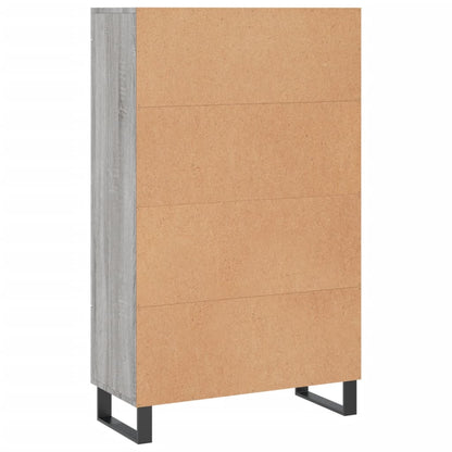 vidaXL Highboard Grey Sonoma 69,5x31x115 cm Engineered Wood