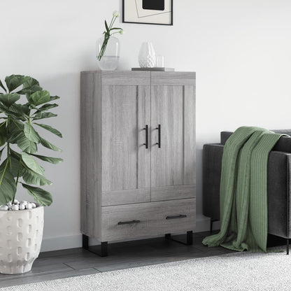 vidaXL Highboard Grey Sonoma 69,5x31x115 cm Engineered Wood