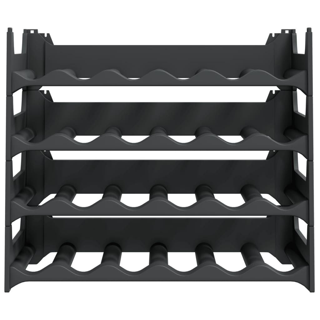 vidaXL Wine Rack for 24 Bottles PP Stackable